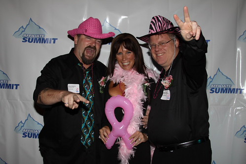Rocky Barbanica, Missy Ward and Robert Scoble at Affiliate Summit Cocktails for a Cure